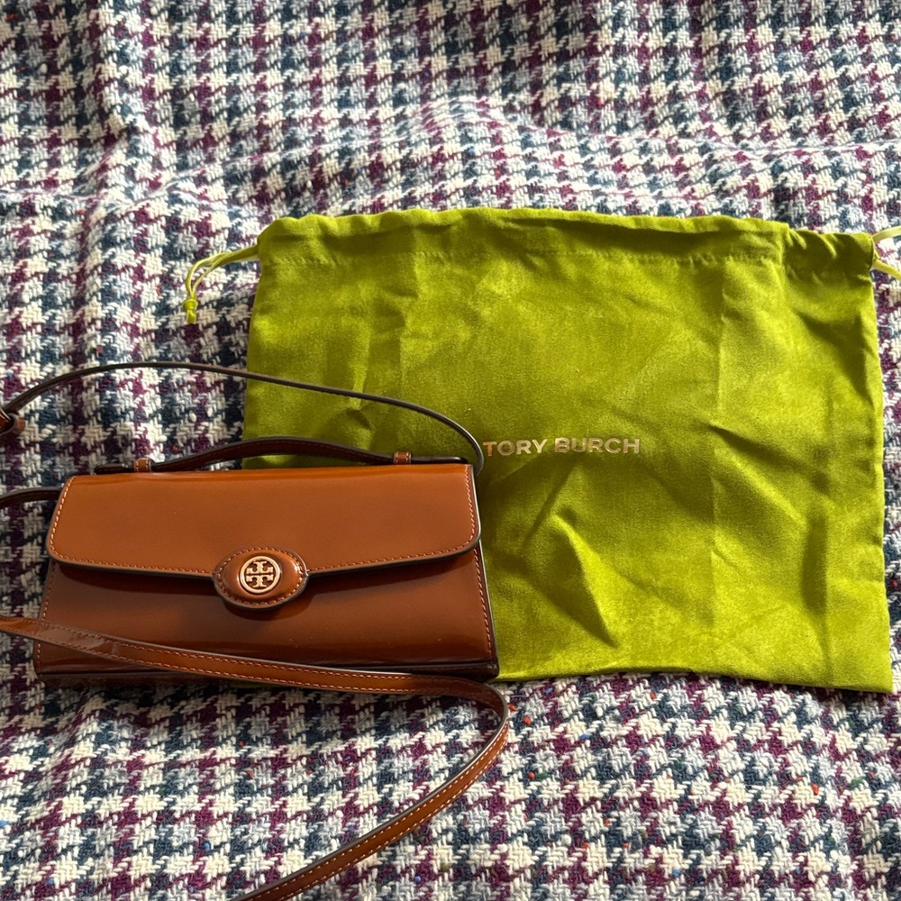 Tory Burch Tan Leather Crossbody Bag